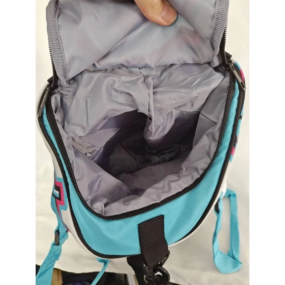 Bang Energy Drink‎ Promo Duffle Bag White Blue Pink Graphic Sporty Travel RARE!